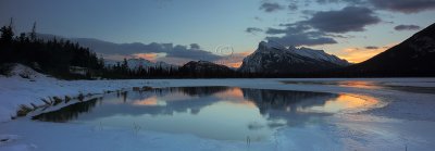 Banff NP: Vermillion Lakes Panoramics - December 2010
