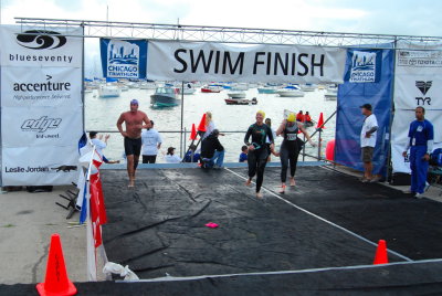 Tim Finishing Swim