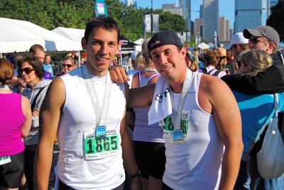 Paul & Tim at FInish Line