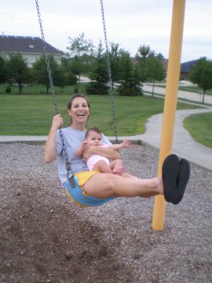 Swingin' with Mom