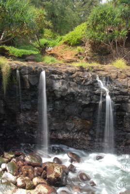 Water falls on the way to Queens Bath