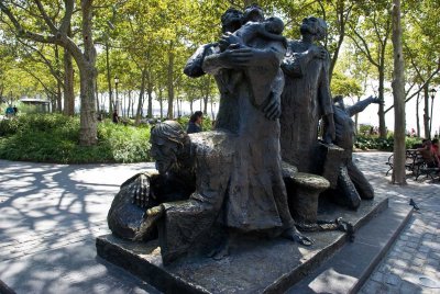 The Immigrants - a statue at Battery Park NYC