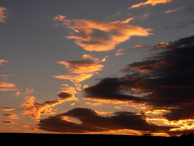 Clouds with a twist !