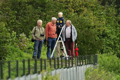 Spotters op de spottersheuvel