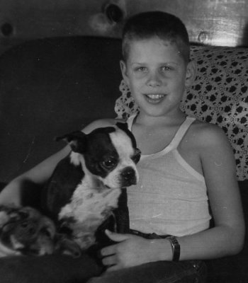 Boy who likes dogs