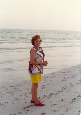 Mom on beach