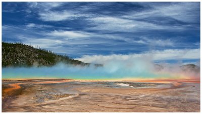 Steam over Prismatic Pool