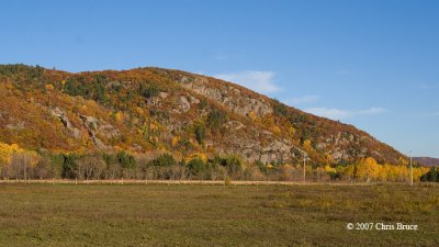 View of the escarpment at Luskville Falls