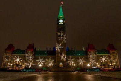 Christmas Lights on Parliament Hill