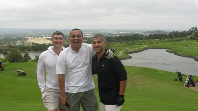 Andrei, Ronnie & myself @ the majestic hole #15