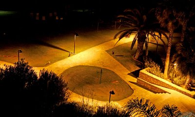 From the balcony at night