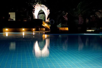 Main Pool at night