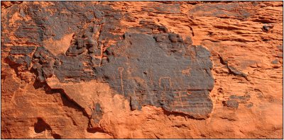 Closer View of Petroglyphs