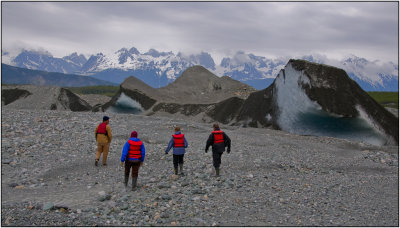 Walking Among Pieces of the Glacier