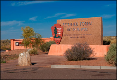 Entrance to Petrified Forest National Park
