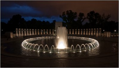 WWII Memorial at Night