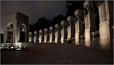 WWII Memorial After Dark