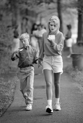 Heather Oaks and Her BrotherAt Booneville City Park Walk-A-Thon