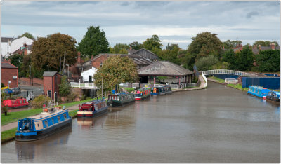 Narrowboats on the Chester Canal
