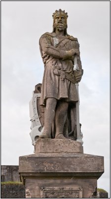 Statue of Robert the Bruce on the Castle Esplanade