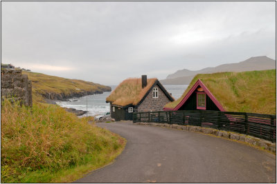 Sod Roofs in the Faroe Islands, Denmark