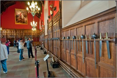 Ancient Weapons Line the Walls of the Great Hall