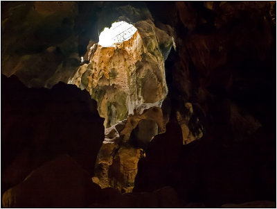 An Opening at the Top of the Hato Caves