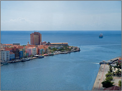 A Ship Approaches Willemstad, Curacao