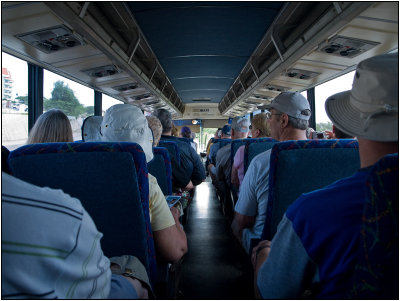 On a Tour Bus in Curacao