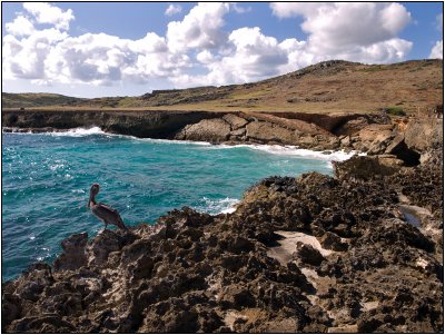 The Collapsed Natural Bridge Can Be Seen in the Right of the Photo