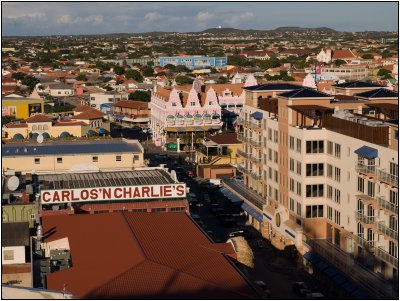 Downtown Oranjestad, Aruba, From the Deck of the Celebrity Galaxy Ship