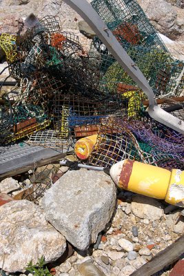 Lobster trap trash.