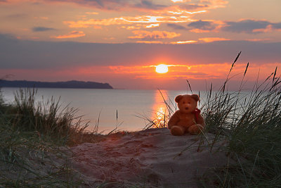 Sunset from a sand dune...