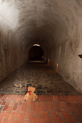 By the entrance to old times soldiers quarters under Kronborg