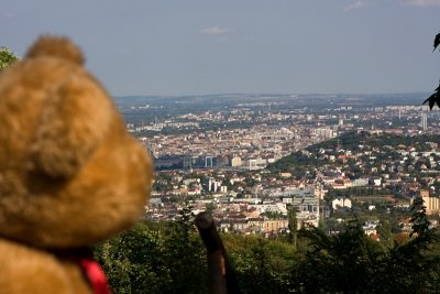 Taking a quick view on Pest from the hills of Buda