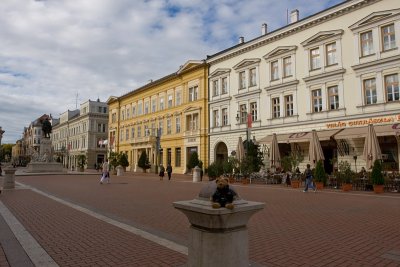 At the Klauzal square, Szeged