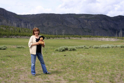 Jan and Frimpong arrive at Yellowstone National Park