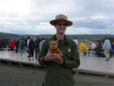 With a friendly Park Ranger