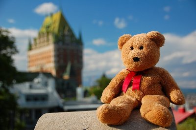 Of course I want to pose in front of this famous building...The Château Frontenac