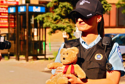 Lucky the police officer was a lady!