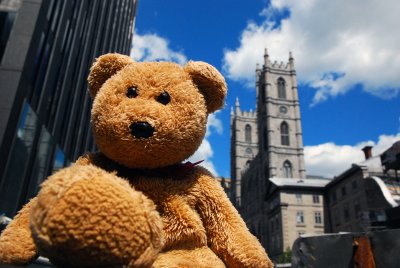 In front of Notre-Dame Basilica