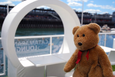 I'm ready for a drink on this floating terrace café!
