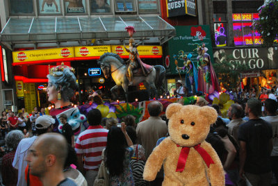 At the parade!