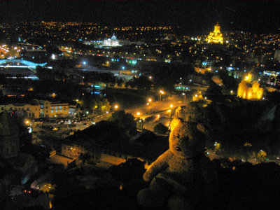 The view of Tbilisi at night is breathtaking!