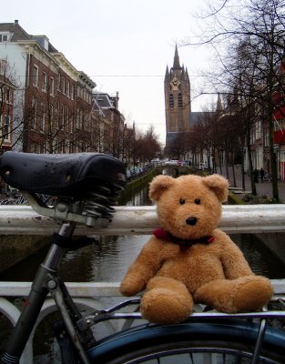 A bike, a canal, the church and me.