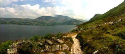 I used the pano app for this view of Ennerdale.