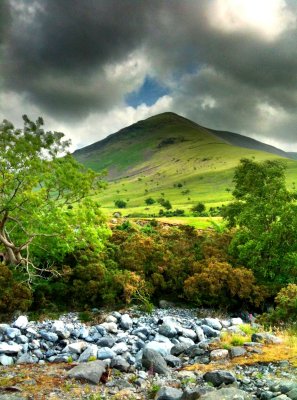 Scafell Peak - highest mountain in England - no we didn't climb it.