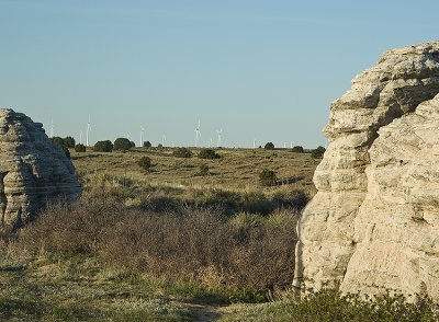 Wind farm on the prairie