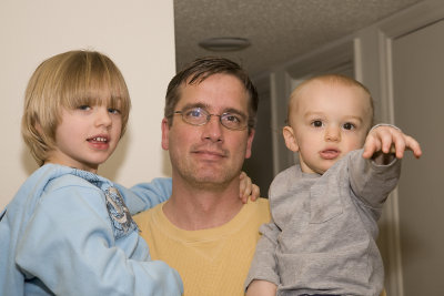 Uncle Carson, Grandpa Dennis and baby Gavin