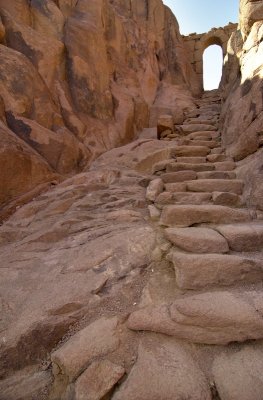 Mont Sina, escaliers vers le monastre